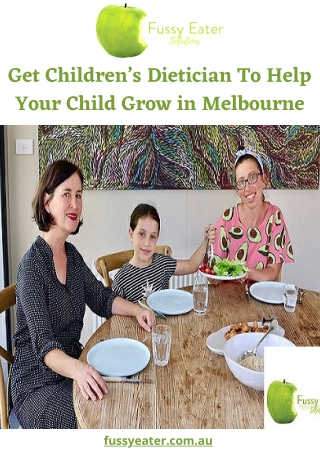 Get Children’s Dietician To Help Your Child Grow in Melbourne
