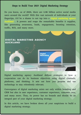 Chalk n Cheese Digital marketing agency Auckland