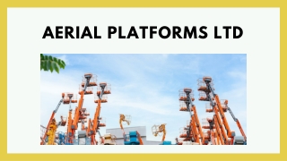 Elevated Platform Hire