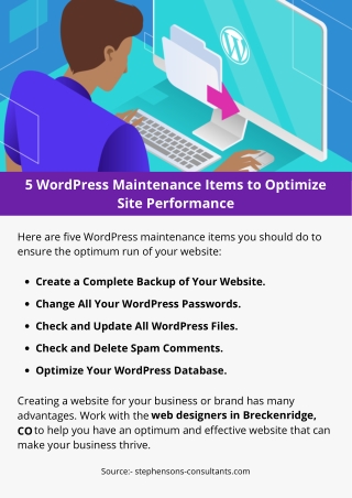 5 WordPress Maintenance Items to Optimize Site Performance