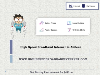 High Speed Broadband Internet in Abilene