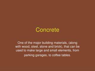 Concrete