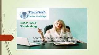 SAP GST Training | SAP GST ONLINE Training - Vision Tech
