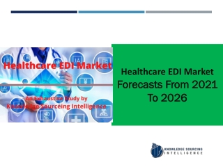 Healthcare EDI Market to grow at a CAGR of 10.02% (2026-2019)