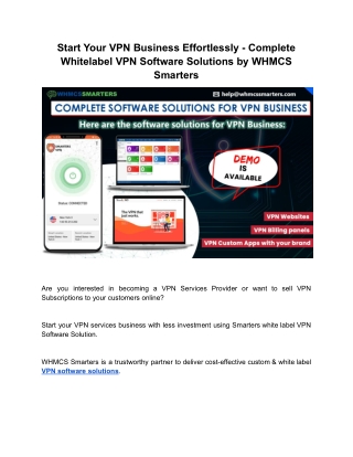 White Label VPN Software Solutions - Launch Your Own VPN Business Easily