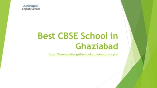 Best CBSE School in Ghaziabad