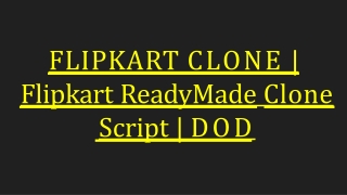 Best Flipkart Clone Script - Readymade Clone Script