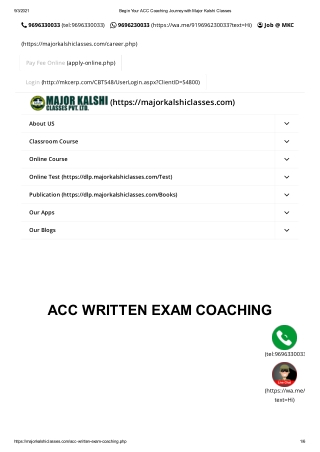 Best Army Cadet Coaching in Allahabad | Major Kalshi Classes