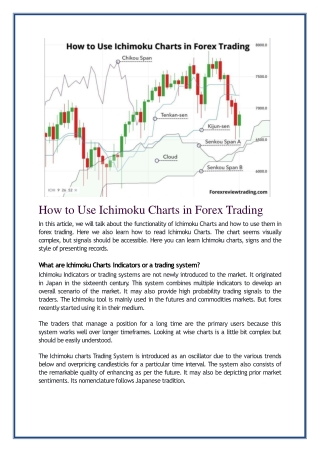 How to Use Ichimoku Charts in Forex Trading