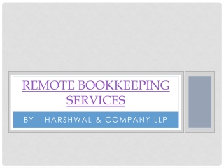 Perfect Remote Bookkeeping Services – HCLLP