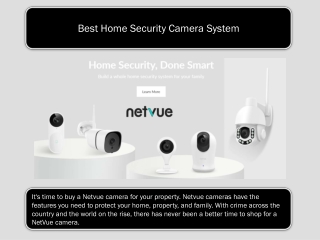 Best Home Security Camera System