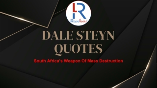 DALE STEYN QUOTES