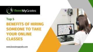Top 5 Benefits Of Hiring Someone To Take Your Online Classes