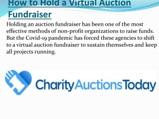 virtual auction fundraiser