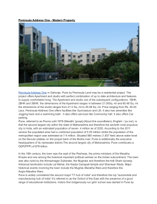 Peninsula Address One - Modern Property