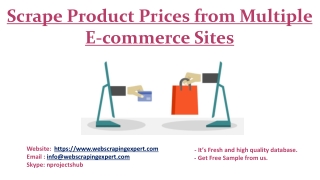 Scrape Product Prices from Multiple E-commerce Sites