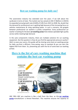 best-car washing-pump-for-daily-use-pdf-by-manmachineworks