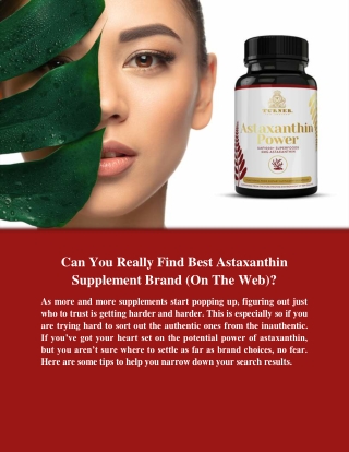 Can You Really Find Best Astaxanthin Supplement Brand (On The Web)