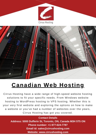 Canadian Web Hosting