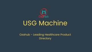 USG Machine Suppliers & Manufacturers in India