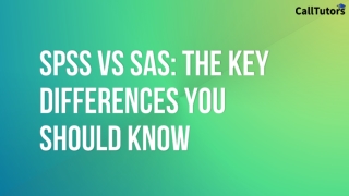 SPSS vs SAS: The Key Differences You Should Know