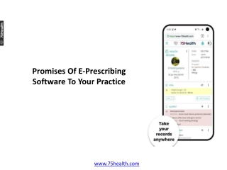Promises Of E-Prescribing Software To Your Practice