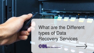 What are the Different types of Data Recovery Services