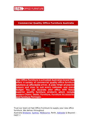 Tips To Buy Online Quality Office Furniture