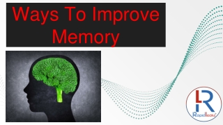 Ways To Improve Memory