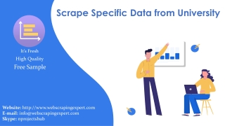 Scrape Specific Data from University