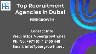 Top Recruitment Agencies in Dubai