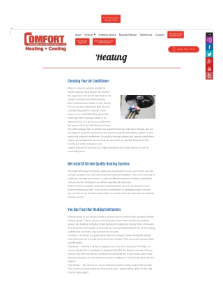 Heating Systems | Heating Contractors in York County - Comfort Systems of York C