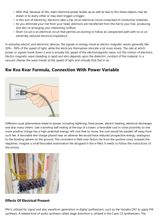 Types Of Electrical Circuit