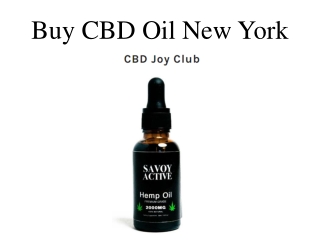 Buy CBD Oil New York