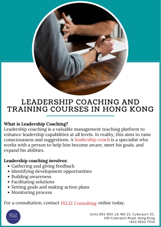 Leadership Coaching and Training Courses in Hong Kong