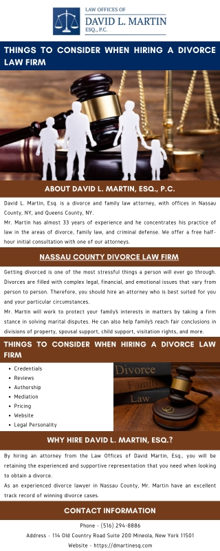 Things to Consider When Hiring a Divorce Law Firm