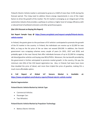 Finland Electric Vehicle Market