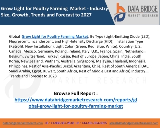 Grow Light for Poultry Farming Market – Industry Trends and Forecast to 2028