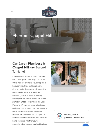 Plumber Chapel Hill