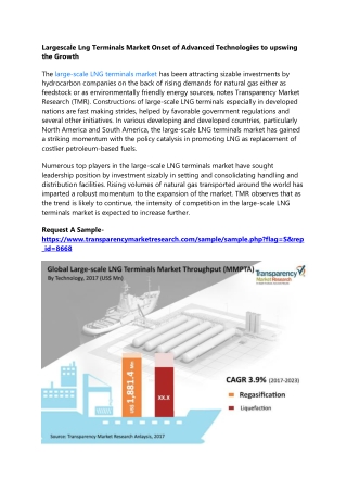 The large-scale LNG terminals market has been attracting sizable investments by