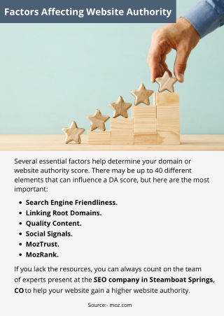 Factors Affecting Website Authority