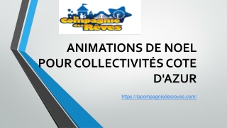 organisation d’animations  sur la Côte d’Azur Sep 1st week