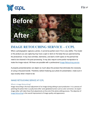 Image Retouch Service - CCPL