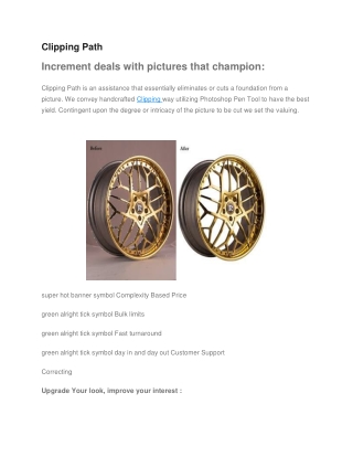 clipping path