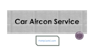 Car Aircon Service