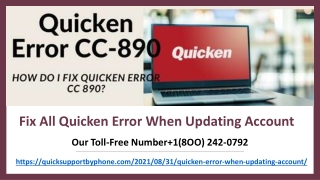 Help(1-800-242-0792) Fix All Quicken Error When Updating Account