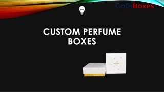 Custom Perfume boxes