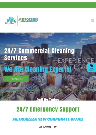 Hire The Best Commercial Building Cleaning Service At MetroKleen