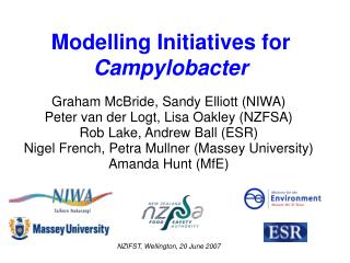 Modelling Initiatives for Campylobacter