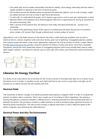 What Is Electrical Power?